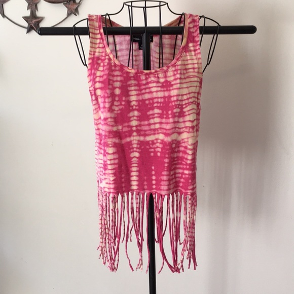 mason & mckenzie Tops - ✂️ Tie-dyed tank top fringed bottom S